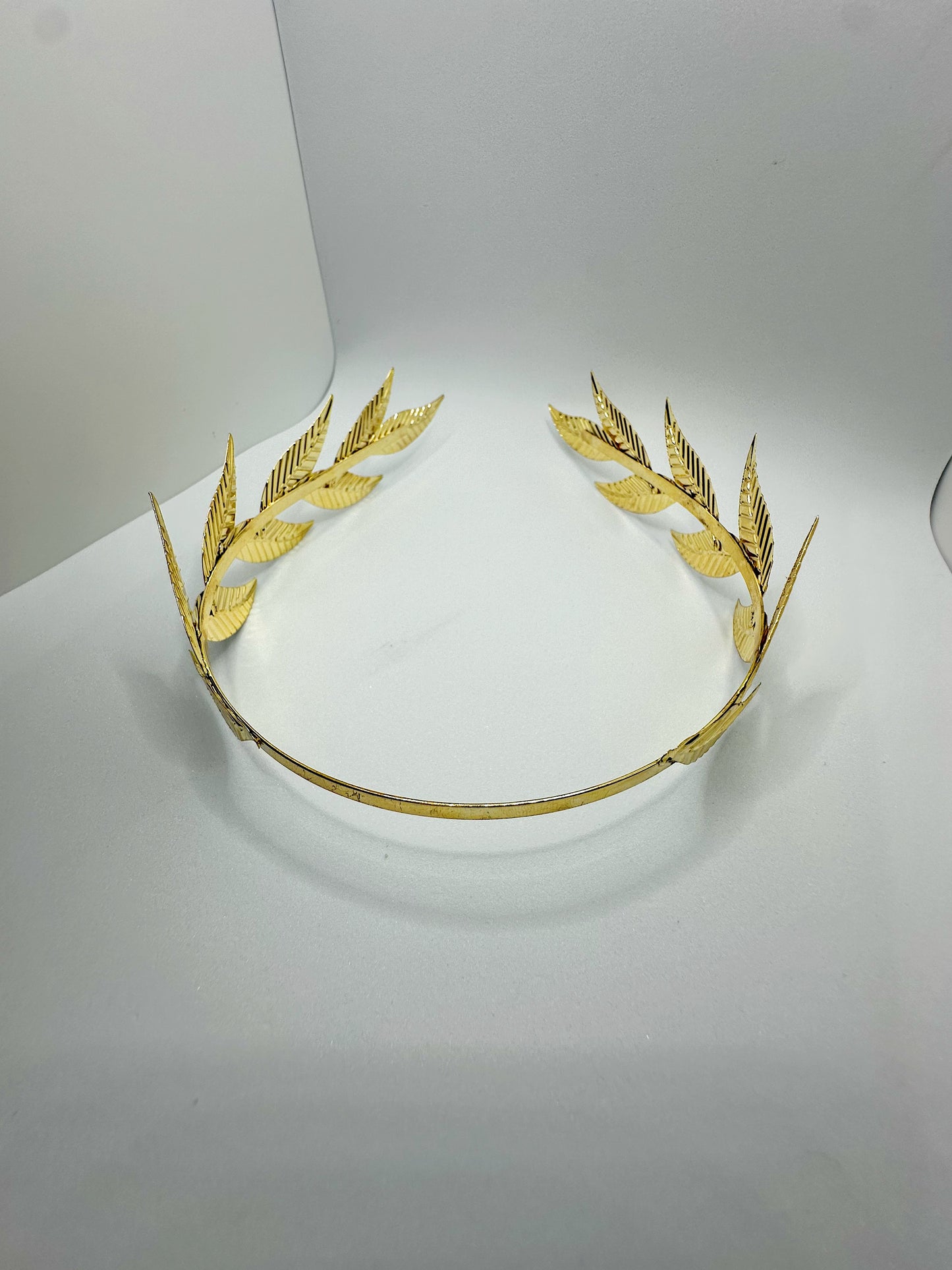 Greek Goddess Headpiece Elven Hairband Grecian Olive Leaf Flower branch Gold Silver Laurel Crown Backwards Ancient Roman Larp Wreath